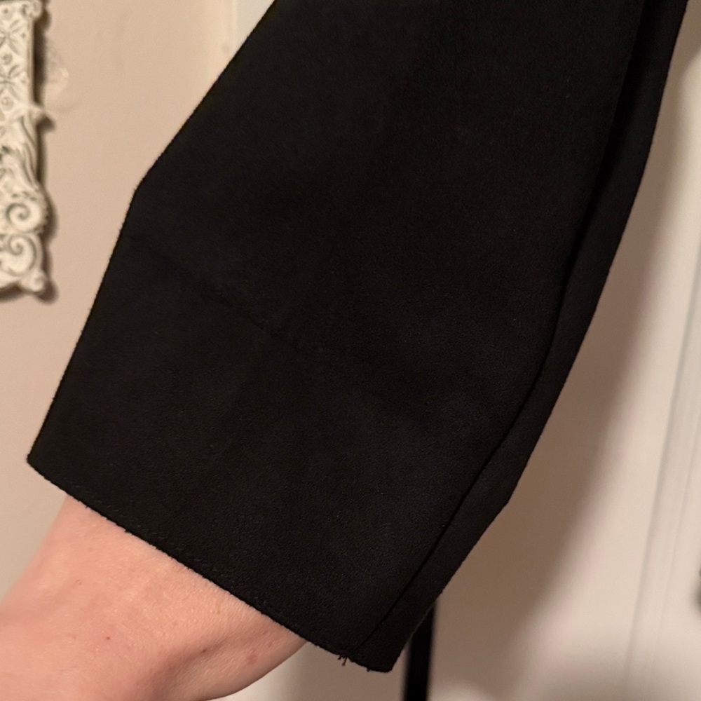 Solitaire Black Women's Blazer Jacket - Picture 3 of 6
